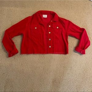 Ruby and Jenna boutique corduroy cropped jacket